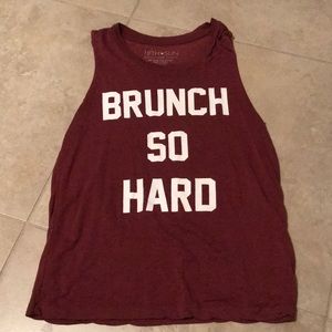 Maroon tank top